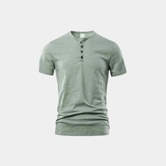 Essential Casual Henley Neck T-Shirt