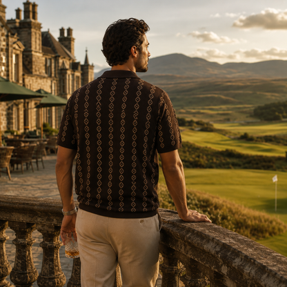 The Biarritz Jacquard Polo