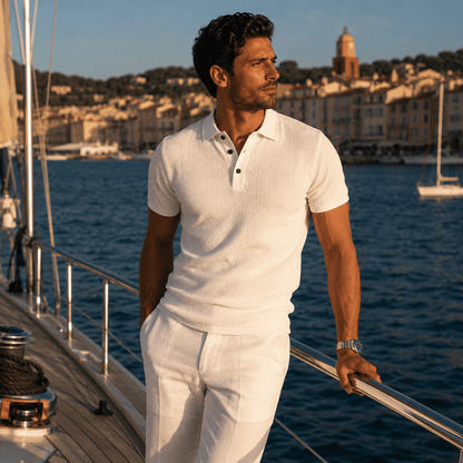 The Riviera Waffle Polo