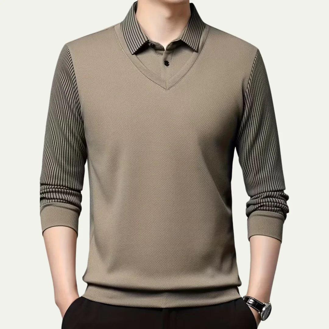 Kensington V-Neck Knit Polo