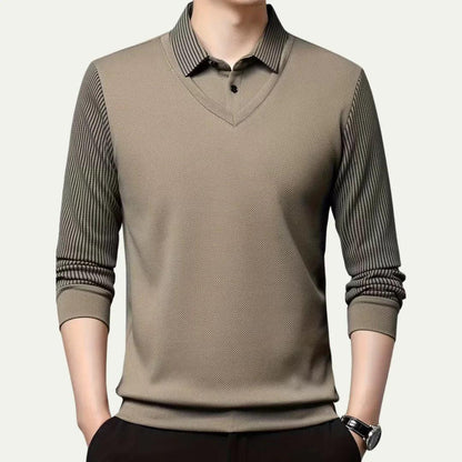 Kensington V-Neck Knit Polo