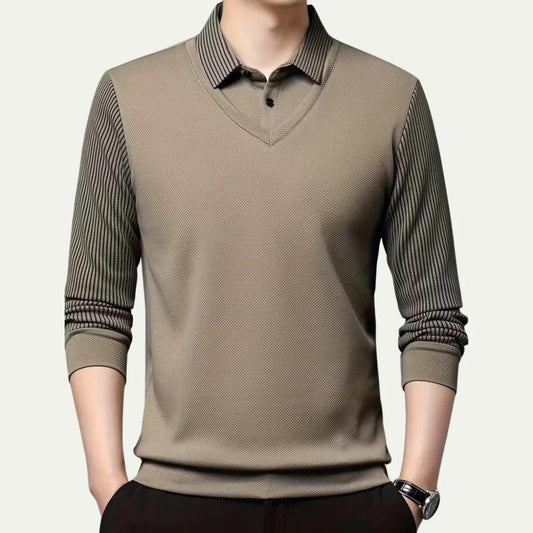 Kensington V-Neck Knit Polo