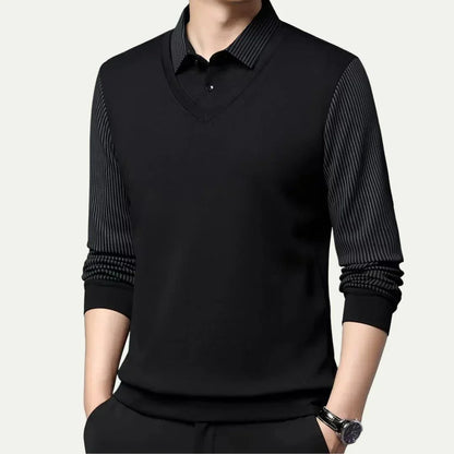Kensington V-Neck Knit Polo
