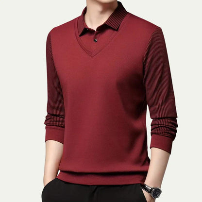 Kensington V-Neck Knit Polo