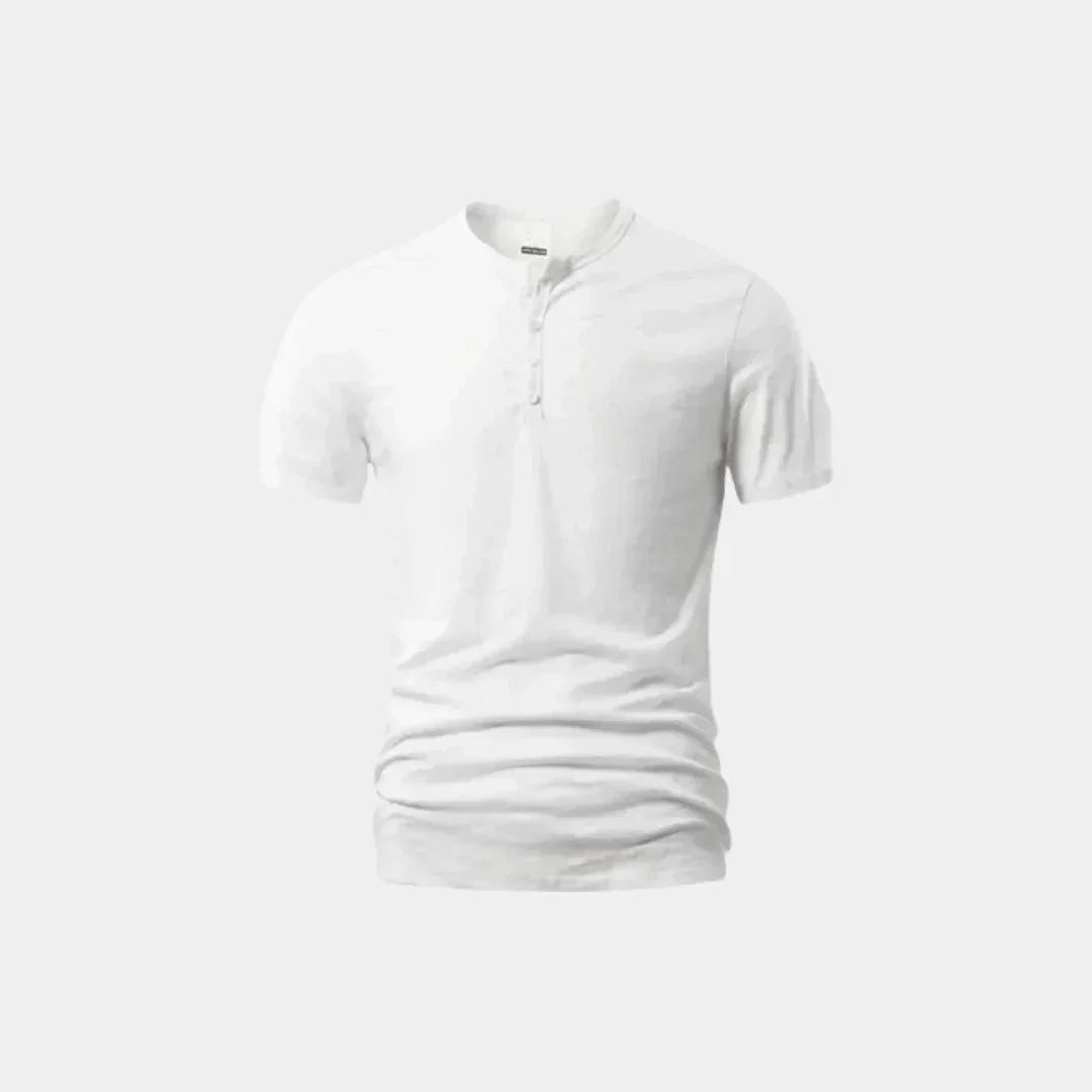 Essential Casual Henley Neck T-Shirt