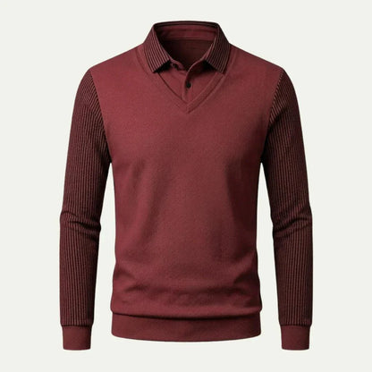 Kensington V-Neck Knit Polo