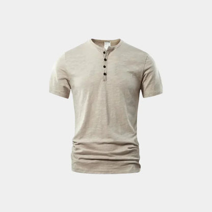 Essential Casual Henley Neck T-Shirt